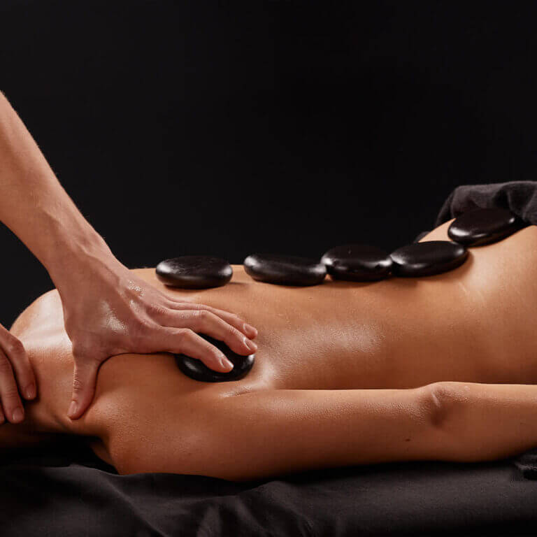 4 hands premium massage hot stones